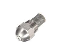 sourcing map Mist Nozzle - 1/4BSPT 0.8mm Orifice Dia 304 Stainless Steel Fine Atomizing Spray Tip