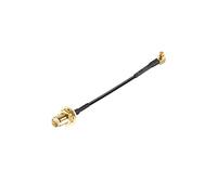 sourcing map MMCX Male Right Angle To RP-SMA Female Bulkhead,Pigtail Antenna Coaxial RF1.37 Cable,RF Coaxial Adapter Connector,2inch