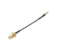 sourcing map MMCX Male To RP-SMA Female Bulkhead,Pigtail Antenna Coaxial RF1.37 Low Loss Cable,RF Coaxial Adapter Connector,4inch