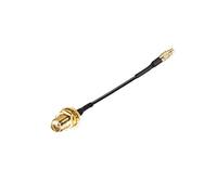 sourcing map MMCX Male To SMA Female Bulkhead,Pigtail Antenna Coaxial RF1.37 Low Loss Cable,RF Coaxial Connector,2inch