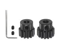 sourcing map Mod 1 M1 Pinion Motor Gear Set 2pcs 13T 14T Fit 5mm RC Motor Shaft M1 Pitch Gears for RC Car, with Hex Key