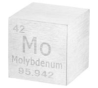 sourcing map Molybdenum Cube, 1 Inch High Density Metal Element Cube Metal Density Cube for Chemical Elements Collection Science Education Experiment Application, Silver