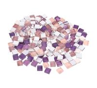 sourcing map Mosaic Tiles 1x1cm Mini Mosaic Tile Purple Pink Series 200Pcs | Micro Glass Tiny DIY Hobbies Handmade Crystal Free Stone Craft Material Creativity