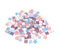 sourcing map Mosaic Tiles 1x1cm Mosaic Tile Light Blue Purple Series 200Pcs | Micro Glass Tiny Mini DIY Hobbies Handmade Crystal Free Stone Craft Material Creativity