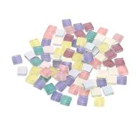 sourcing map Mosaic Tiles 1x1cm Mosaic Tile Light Pink Purple Series 110Pcs | Micro Glass Tiny Mini DIY Hobbies Handmade Crystal Free Stone Craft Material Creativity