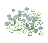 sourcing map Mosaic Tiles 55 Pieces, 13 Faces Glitter Crystal 1 x 1cm for Crafts Bulk, Mosaic Art Kits Stained Glass Pieces for Handmade Jewelry Art DIY Material (Green)