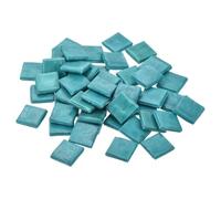 sourcing map Mosaic Tiles, Micro Glass Tiny Mini Mosaic Tile DIY Hobbies Handmade Crystal Free Stone Craft Material Creativity (Deep Mint Green 200g)