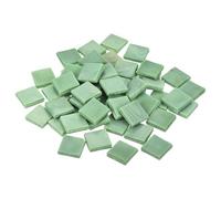 sourcing map Mosaic Tiles, Micro Glass Tiny Mini Mosaic Tile DIY Hobbies Handmade Crystal Free Stone Craft Material Creativity (Grass Green Pack of 200g)