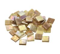 sourcing map Mosaic Tiles, Micro Glass Tiny Mini Mosaic Tile DIY Hobbies Handmade Crystal Free Stone Craft Material Creativity (Brown Pack of 100g)