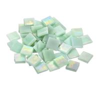 sourcing map Mosaic Tiles, Micro Glass Tiny Mini Mosaic Tile DIY Hobbies Handmade Crystal Free Stone Craft Material Creativity (Pale Forest Green Pack of 500g)