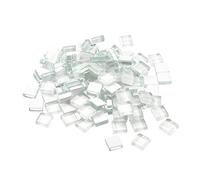 sourcing map Mosaic Tiles, Micro Glass Tiny Mini Mosaic Tile DIY Hobbies Handmade Crystal Free Stone Craft Material Creativity (White Pack of 220)