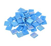 sourcing map Mosaic Tiles, Micro Glass Tiny Mini Mosaic Tile DIY Hobbies Handmade Crystal Free Stone Craft Material Creativity (Bright Blue 200g)