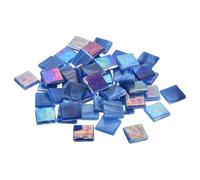sourcing map Mosaic Tiles, Micro Glass Tiny Mini Mosaic Tile DIY Hobbies Handmade Crystal Free Stone Craft Material Creativity (Blue Pack of 200g)