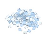 sourcing map Mosaic Tiles, Micro Glass Tiny Mini Mosaic Tile DIY Hobbies Handmade Crystal Free Stone Craft Material Creativity (Light Blue Pack of 440)