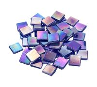 sourcing map Mosaic Tiles, Micro Glass Tiny Mini Mosaic Tile DIY Hobbies Handmade Crystal Free Stone Craft Material Creativity (Bright Navy Blue Pack of 500g)