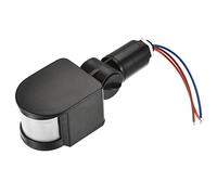 sourcing map Motion Sensor AC110-240V Infrared PIR Detector Switch Wall Mount for Floor Light Black