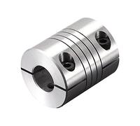 sourcing map Motor Shaft 10mm to 11mm Helical Beam Coupler Coupling 25mm Dia 30mm Length