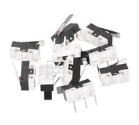 sourcing map Mouse Micro Switch with Handle 125V 1A 50W Time Right 3 Pins Micro Switches Repair Replacement for Gaming Mouse 10 Pcs