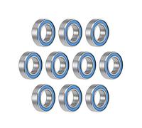 sourcing map MR148-2RS Deep Groove Ball Bearings 8mm Inner Dia 14mm OD 4mm Bore Double Sealed Chrome Steel Blue Seal Z2 10pcs