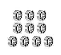 sourcing map MR63K Deep Groove Ball Bearings 3mm Inner Dia 6mm OD 2mm Thickness Open Type Chrome Steel Z2 10pcs