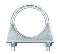 sourcing map Muffler U-Bolt Clamps for 52mm(2-1/16") Diameter Exhaust Tail Pipe, 1pcs Exhaust U Clamp Saddle Type U-Bolt Clamps
