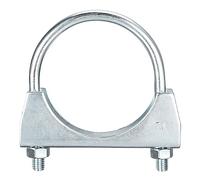 sourcing map Muffler U-Bolt Clamps for 70mm(2-3/4") Diameter Exhaust Tail Pipe, 1pcs Exhaust U Clamp Saddle Type U-Bolt Clamps