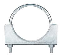 sourcing map Muffler U-Bolt Clamps for 89mm(3-1/2") Diameter Exhaust Tail Pipe, 1pcs Exhaust U Clamp Saddle Type U-Bolt Clamps