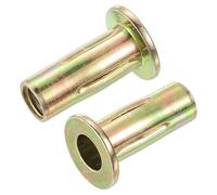 sourcing map Multi-Grip Rivet-Nut, M10 Pre-Bulbed Shank Carbon Steel Color-Zinc-Plated Flat Head Threaded Insert Nut 30Pcs
