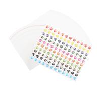 sourcing map Multicolor Paw Print Stickers 5400Pcs 0.35inch Self-Adhesive Colorful Dog Paw Bear Labels Fit Laptop Reward Walls Sticker