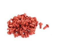sourcing map Mushroom Style Tire Repair Insert 7mm Socket Orange Black | 100 Pcs, Orange Red Black, Pack