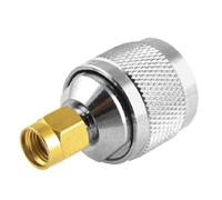 sourcing map N Type Male to RP-SMA Male Plug Adapter Coaxial Cable Connector