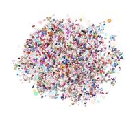 sourcing map Nail Art Crushed Stone, 60g 0.8-4mm Tiny Micro Irregular Nail Gems and Bubble Beads with Sequins and Pearls, Mini Nail Rhinestones for Phone Case Manicure Crafts Decor, Multicolor