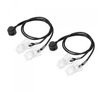 sourcing map Napkin Chain, 12.6" 2Pcs Polyester Neck Bib Holder Chain Sun Hat Strap Cord Lanyard with Adjustable Buckle Clips for Napkin Cap Fixing, Black