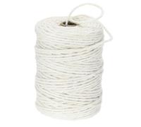 sourcing map Natural Jute Twine String 328ft x 3mm Long Strong Twine Rope for Arts Crafts Ribbon Gift Wrapping Packing Christmas Wedding, White
