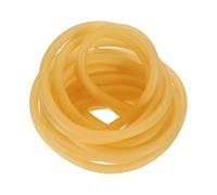 sourcing map Natural Latex Rubber Tubing, 6mm ID x 9mm OD 5 Meter Elastic Tube Rubber Hose for Home Stretching Sporting Laboratory