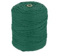 sourcing map Natural Macrame Cord 3mm x 328 Yards 4 Strand Twisted Cotton Macrame Rope for DIY Knitting Plant Wall Hanger Dreamcatcher, Dark Green