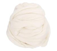 sourcing map Needle Felting Wool, 16 Oz Nature Fibre Wool Yarn Roving for Wet Felting, Handcrafts, DIY Materials (Original White)