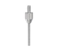 sourcing map Needle Point Contact Points 10mm Length 1.5mm Dia M2.5 Thread 303 Stainless Steel Flat Head for Depth Gauge Dial Indicator
