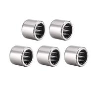 sourcing map Needle Roller Bearings, 10mm Bore 14mm OD 12mm Width, Chrome Steel Needles Steel Cage One Way Clutch Bearing 5pcs