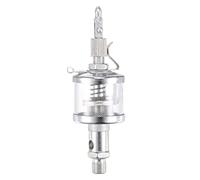 sourcing map Needle Valve Type Oil Cup M10x1 Thread 16ml Sight Gravity Drip Feed Oiler