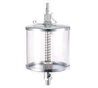 sourcing map Needle Valve Type Oil Cup M10x1 Thread 400ml Sight Gravity Drip Feed Oiler