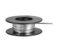 sourcing map Nichrome Flat Heater Wire 16ft(5m) x0.15mmx2mm High Temp Wire for Heating Elements, DIY Crafts, Black and Silver