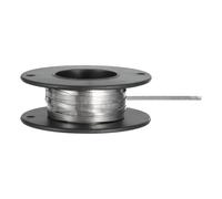 sourcing map Nichrome Flat Heater Wire 16ft(5m) x0.1mmx2mm High Temp Wire for Heating Elements, DIY Crafts, Black and Silver