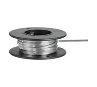 sourcing map Nichrome Flat Heater Wire 24.5ft(7.5m) x0.2mmx2mm High Temp Wire for Heating Elements, DIY Crafts, Black and Silver