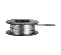 sourcing map Nichrome Flat Heater Wire 24.5ft(7.5m) x0.2mmx3mm High Temp Wire for Heating Elements, DIY Crafts, Black and Silver