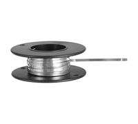 sourcing map Nichrome Flat Heater Wire 6.5ft(2m) x0.2mmx2mm High Temp Wire for Heating Elements, DIY Crafts, Black and Silver