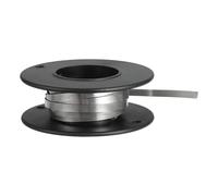 sourcing map Nichrome Flat Heater Wire 6.5ft(2m) x0.2mmx3mm High Temp Wire for Heating Elements, DIY Crafts, Black and Silver