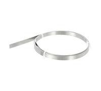 sourcing map Nichrome Flat Heater Wire 6.5ft(2m) x0.2mmx6mm High Temp Wire for Heating Elements, DIY Craft, Black and Silver