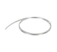 sourcing map Nichrome Flat Heater Wire 9.5ft(3meters) x0.2mmx3mm High Temp Wire for Heating Elements, DIY Craft, Black and Silver