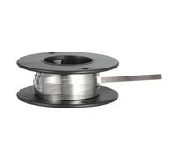 sourcing map Nichrome Flat Heater Wire 9.5ft(3meters) x0.2mmx3mm High Temp Wire for Heating Elements, DIY Crafts, Black and Silver